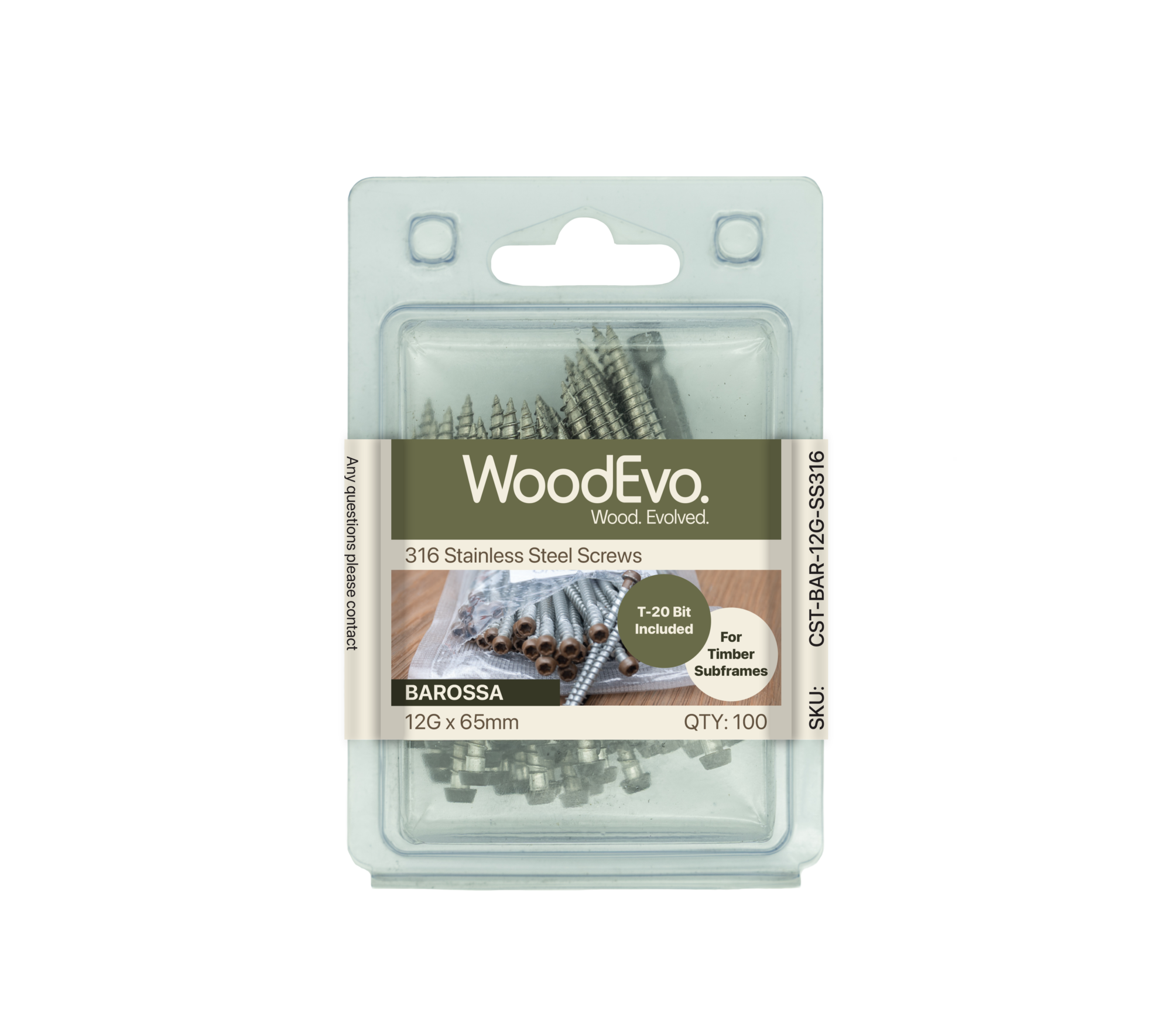 WoodEvo Timber Decking Screws