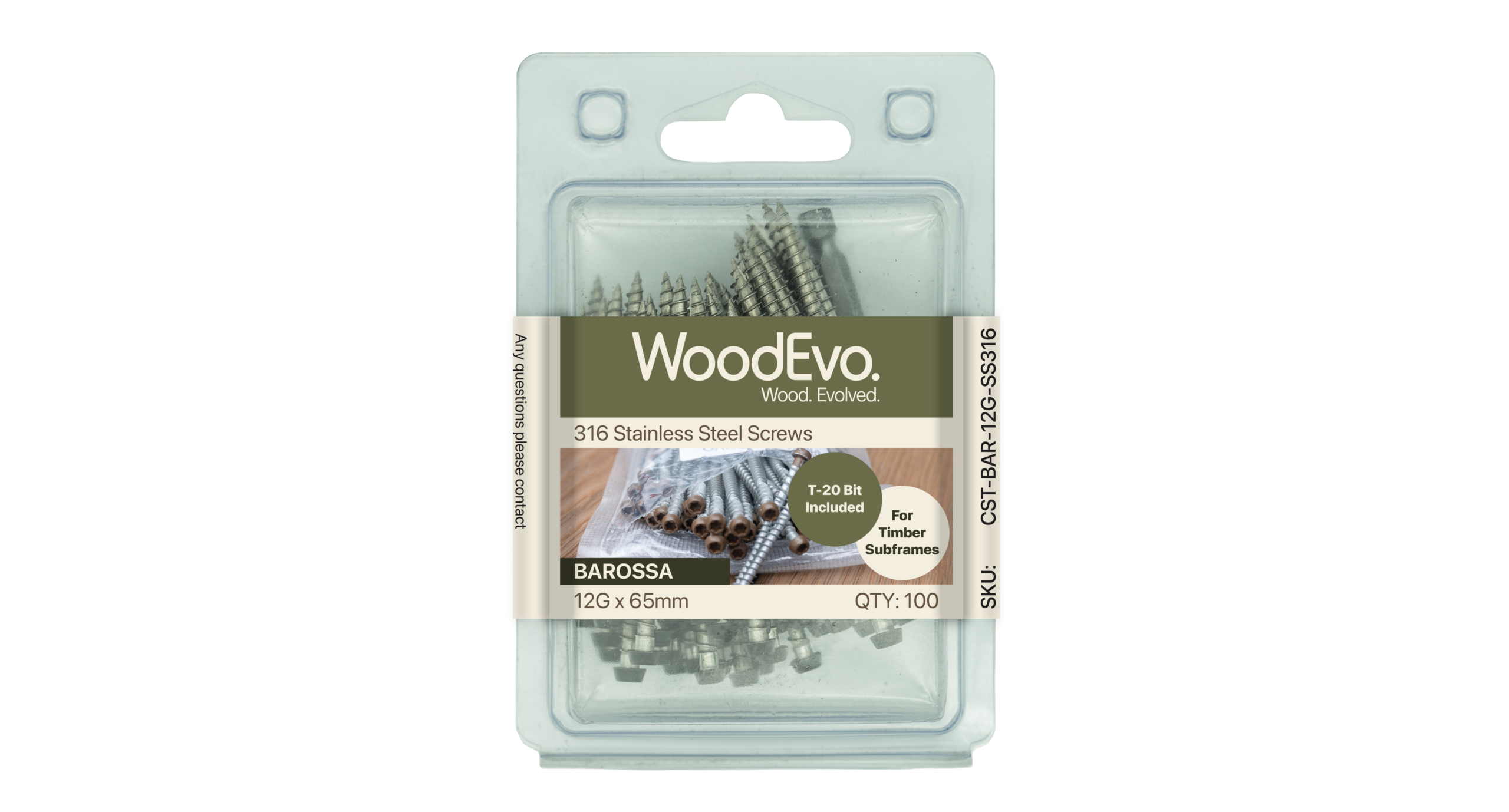 WoodEvo Timber Decking Screws