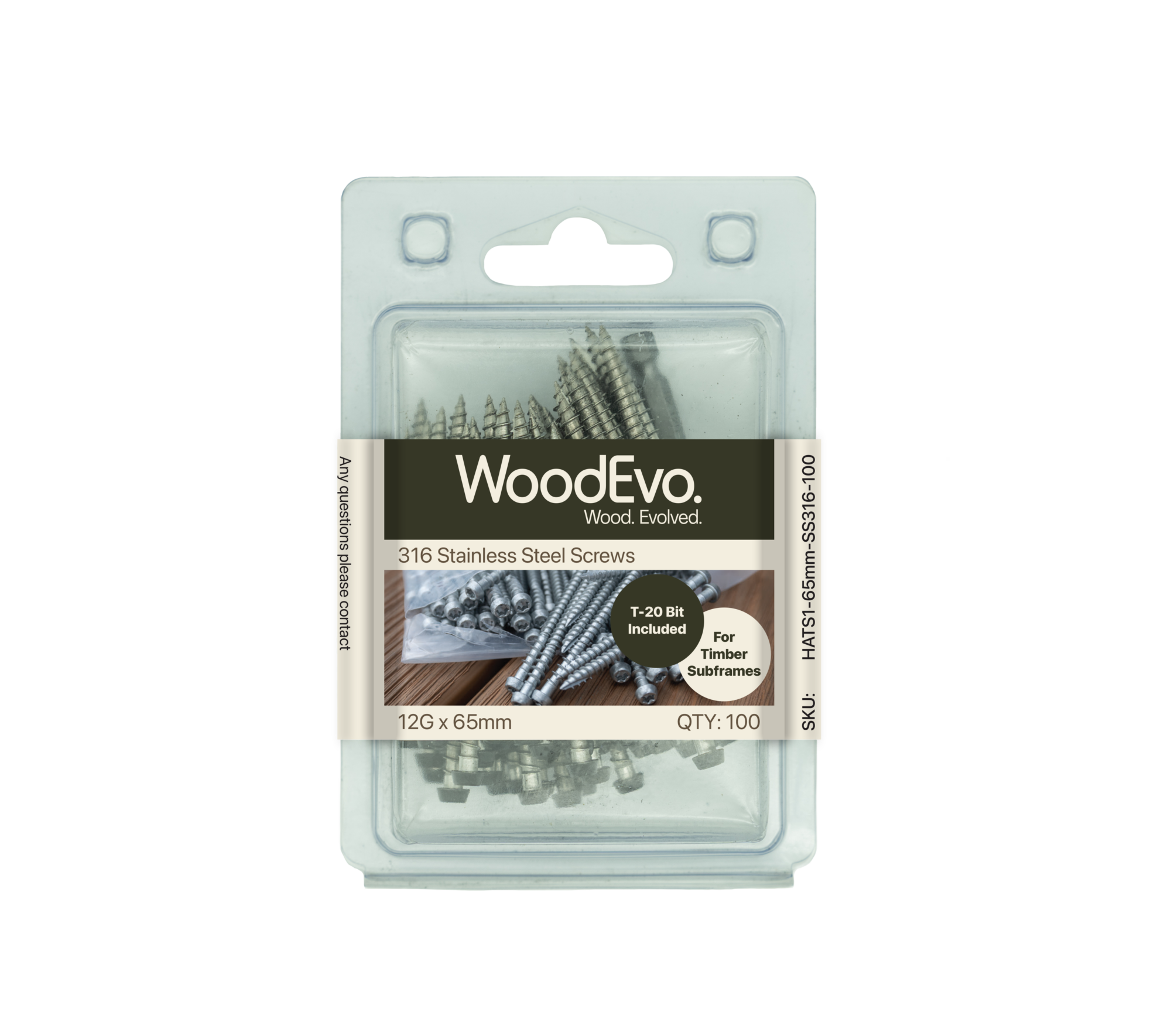 WoodEvo Timber Decking Screws