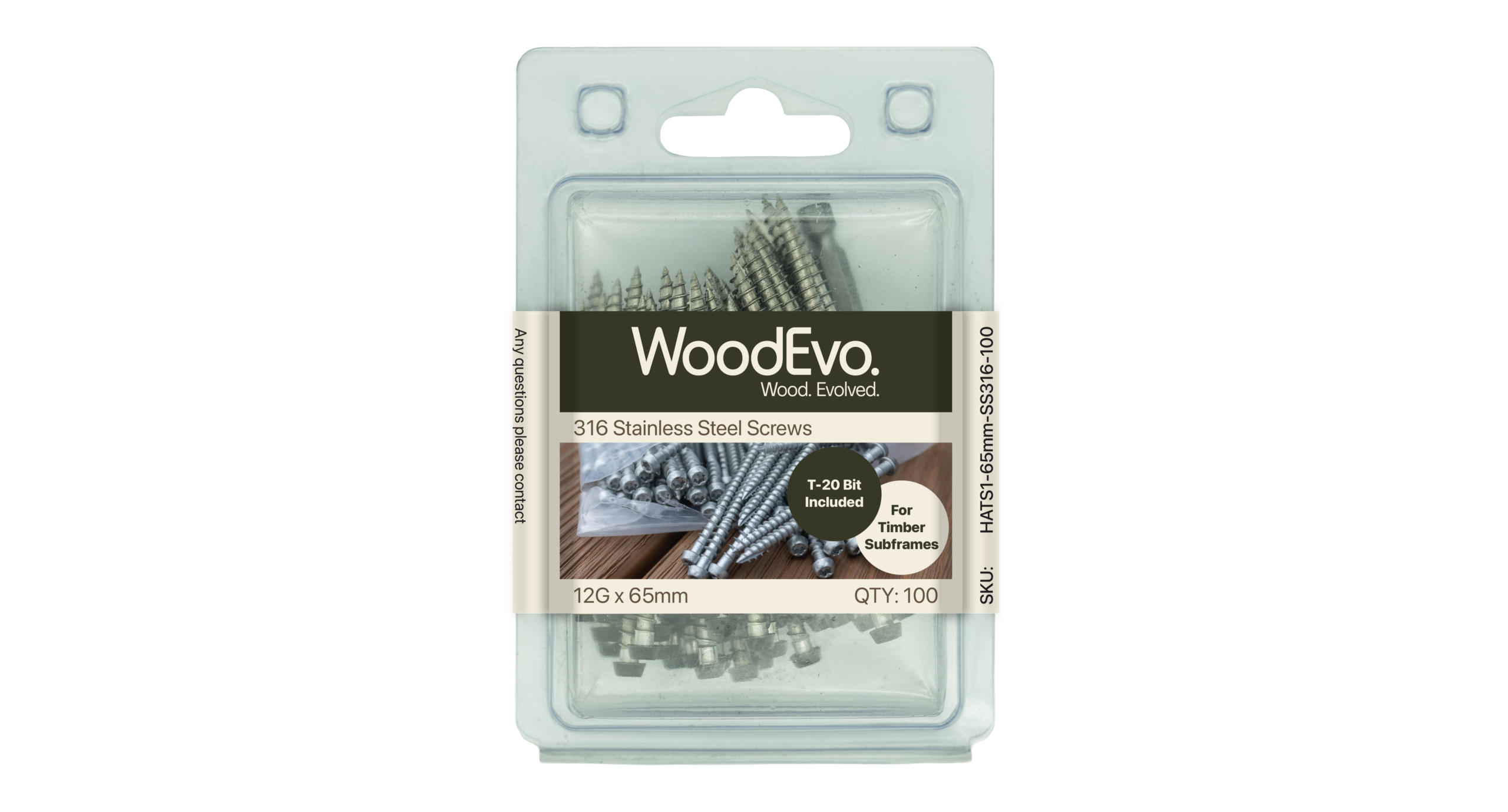 WoodEvo Timber Decking Screws