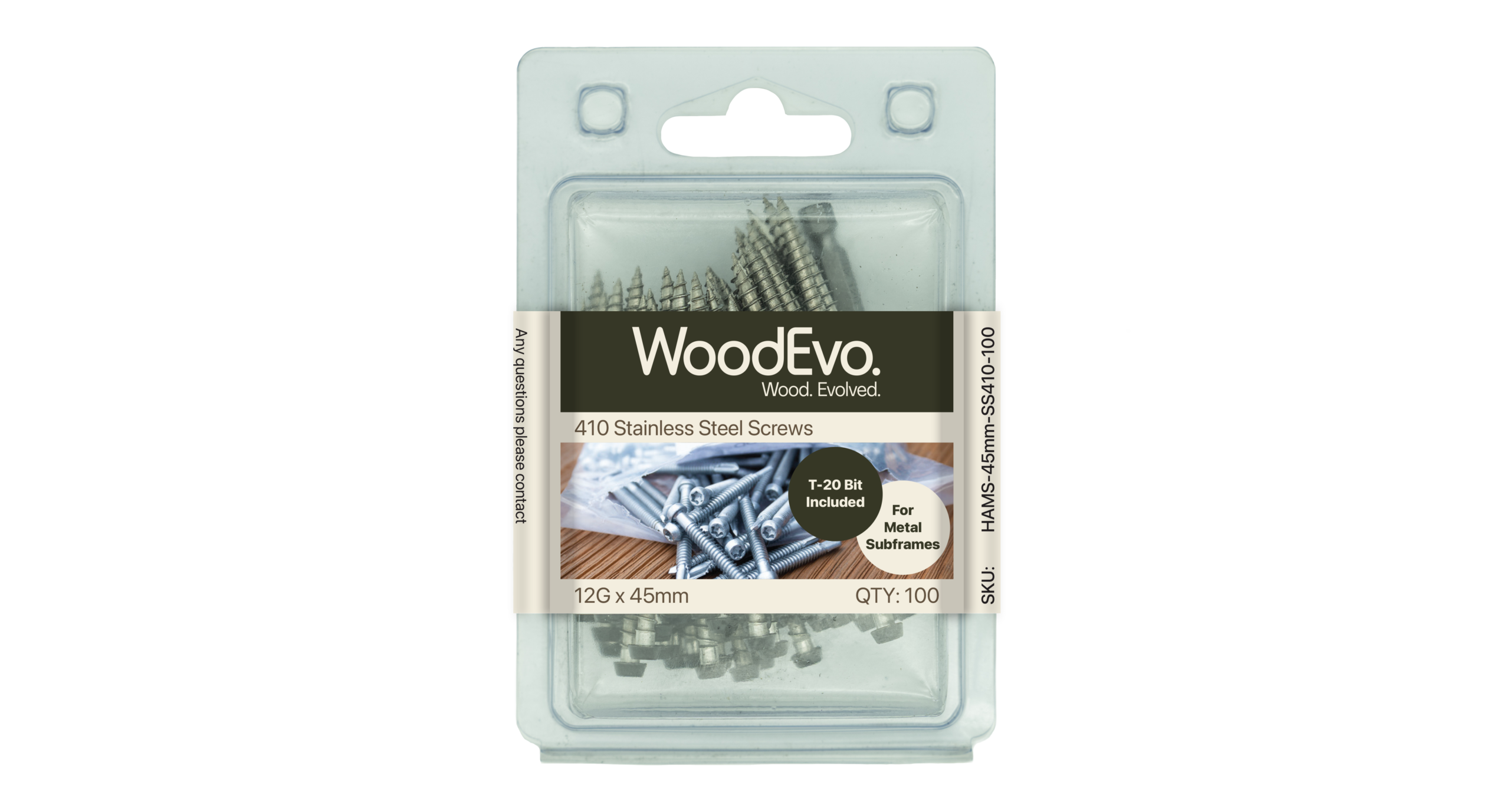 WoodEvo Metal Decking Screws