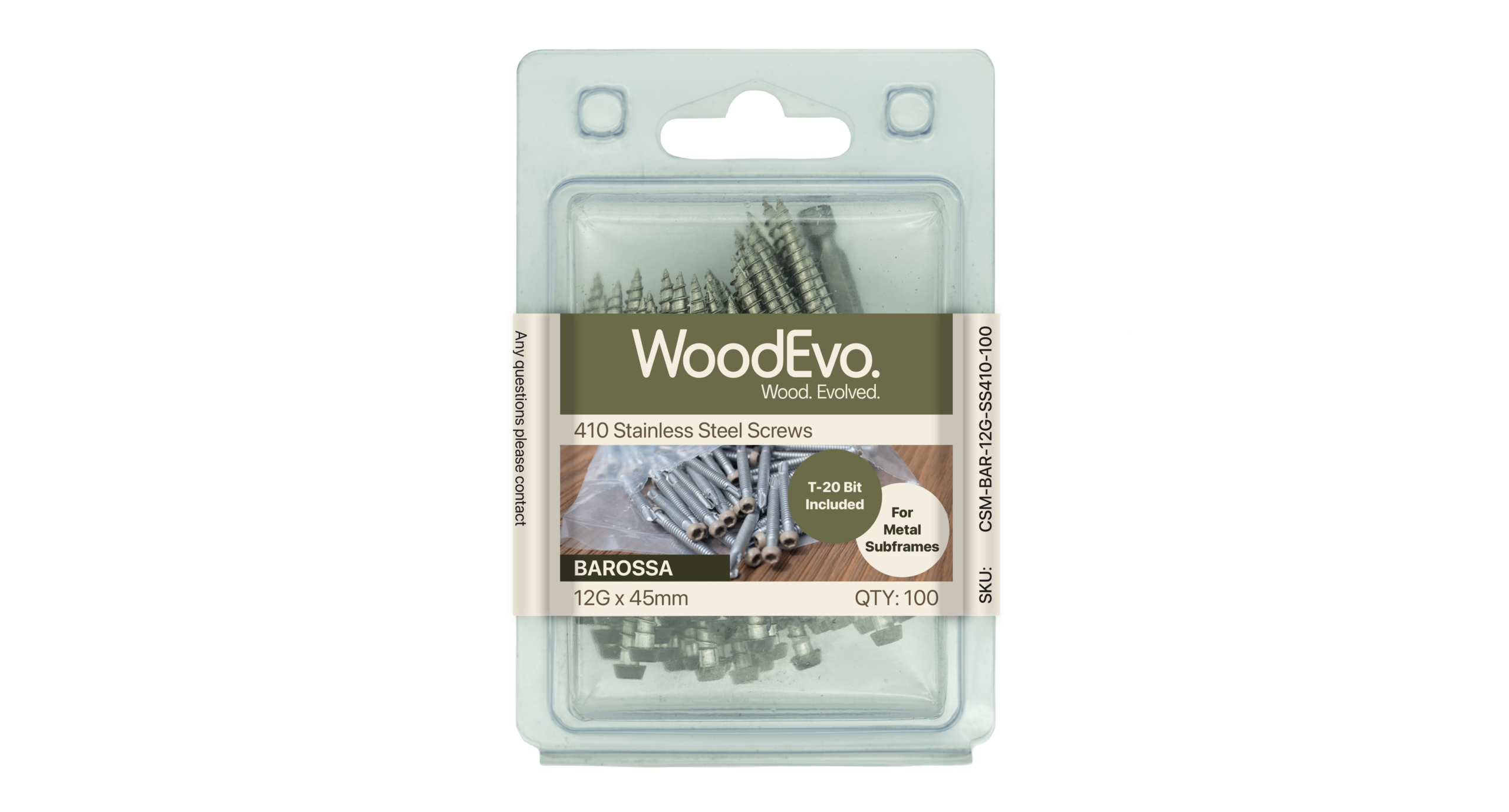 WoodEvo Metal Decking Screws